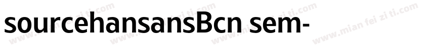 sourcehansansBcn sem字体转换